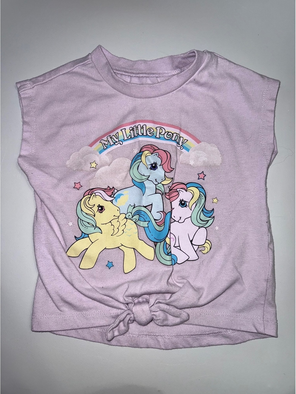 2T My Little Pony Toddler Girl's Lavender Sleeveless Tie-Front Top